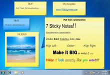 7 sticky notes